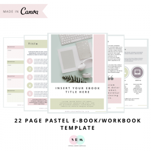 Pastel E-Book/Workbook Template
