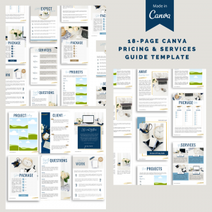 18 Page Services & Pricing Guide Template