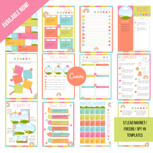 12 Bright Lead Magnet Templates