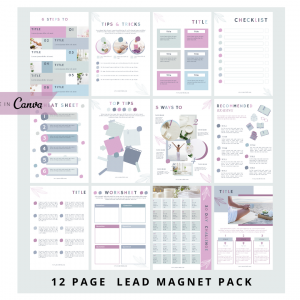 12 Page Lead Magnet Template Pack