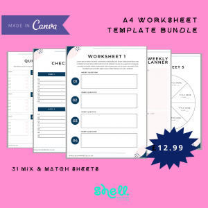 A4 Worksheet Template Bundle